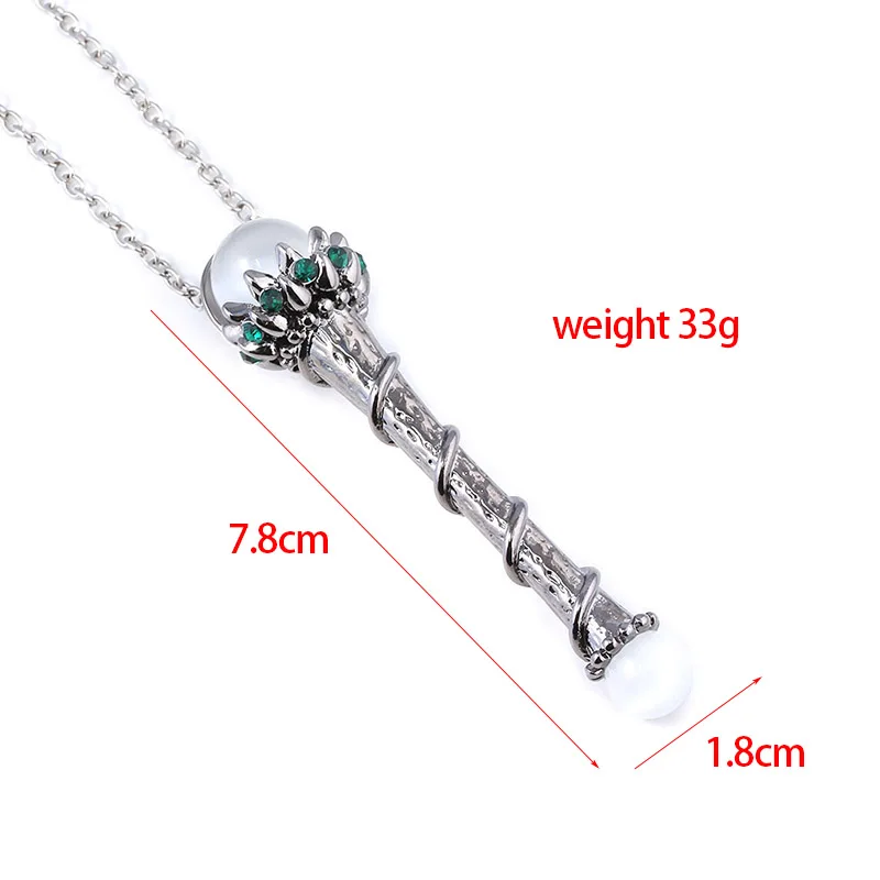

Godmother Witch Magic Wand Necklace Pendant For Women Charms Boutique Fashion Movie Souvenir Jewelry