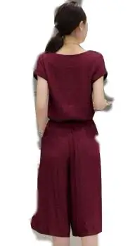 Женский летний комплект из двух предметов топ с коротким рукавом и укороченные