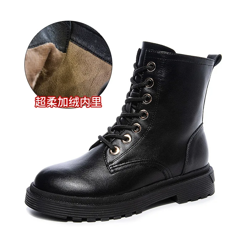 

boots women's boots fall and winter versatile English short women's shoes net red thick soled thin boots women's cool