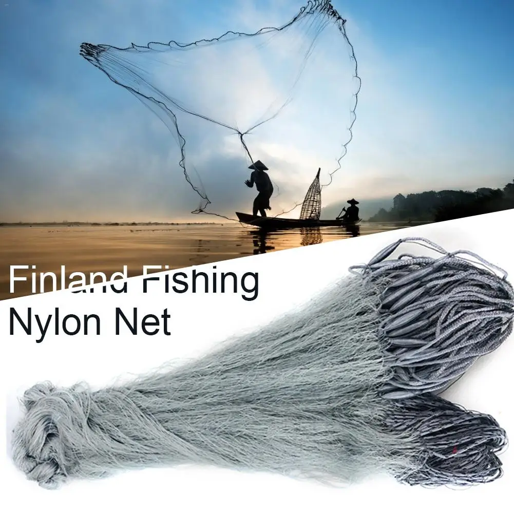 Сеть рыболовная Finefish трехслойная нейлоновая 1 8 м/дюйма|Рыболовные сети| |