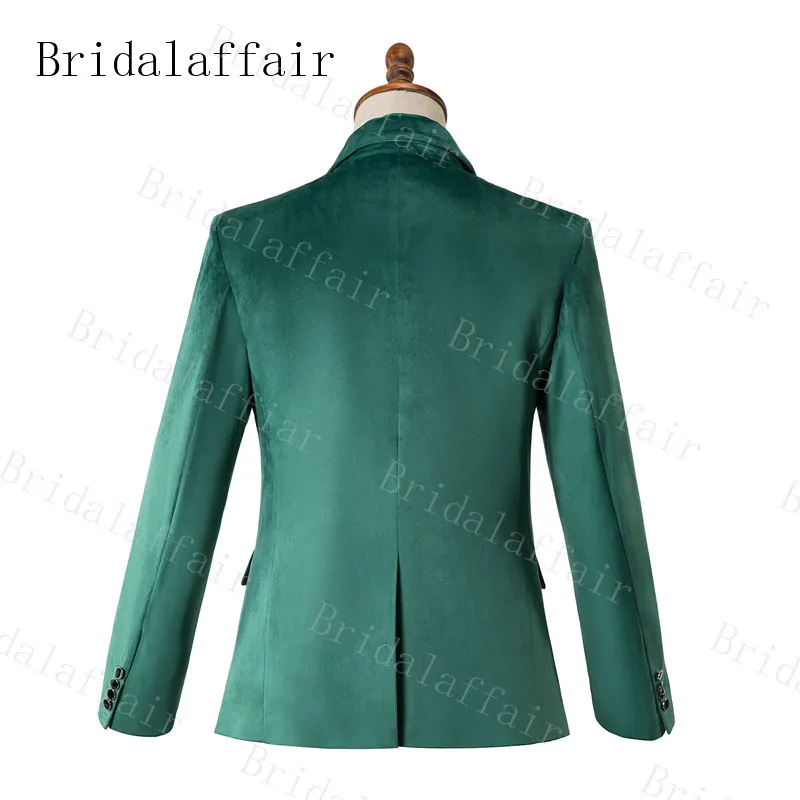 Мужские костюмы Bridalaffair зеленые красные черные цвета слоновой кости бархатные на