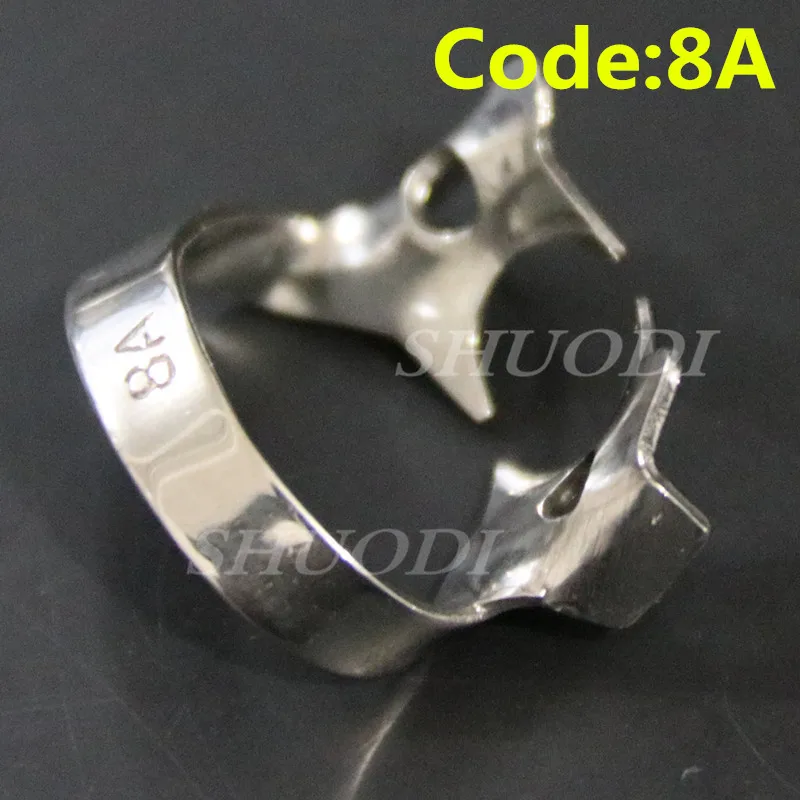 1 piece Code 8A Стоматологический зажим для ухода за полостью рта резиновый держатель для плотины стоматологический резиновый зажим из нержавеющей стали для Отбеливания Зубов Стоматологический инструмент - Цвет: 1 piece Code 8A