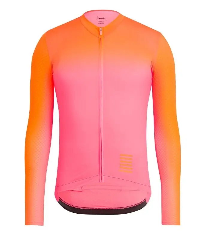 Long sleeve Горячая Высокое качество RCC pro team длинный рукав Велоспорт Джерси термобелье гонки FIT рубашка для езды на велосипеде тонкая ткань - Цвет: Long sleeve