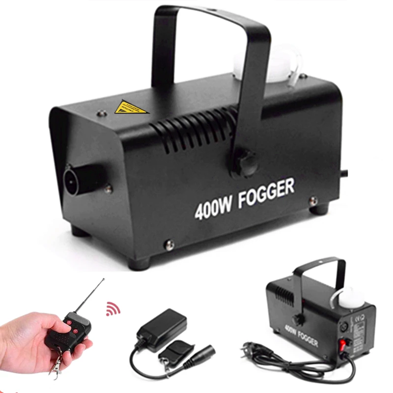 

Portable Fog Machine With Wireless Remote Control /DJ Disco Home Party Show 400W Smoke Machine/Fogger Ejector For Stage Effects