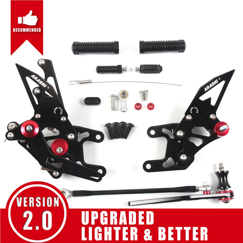 Араши для HONDA CBR1000RR не ABS 2012 2013 ЧПУ Rider регулируемая подножка подножки Rearset CBR 1000 RR - Цвет: Black