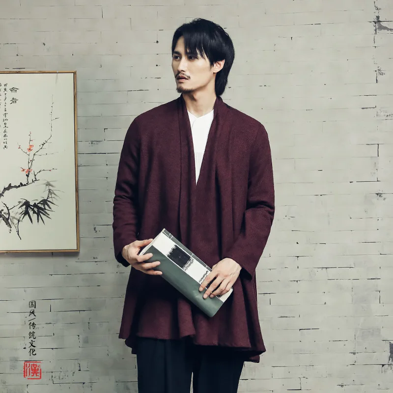 Кимоно в китайском стиле винтажный кардиган японском женское свободное юката