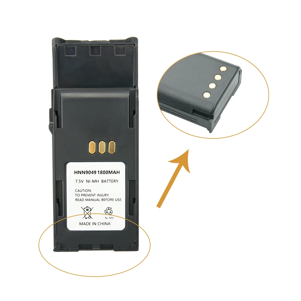 10X Замена батареи (1800mAh 7 5 V ni-mh)-для Motorola P1225 HNN9049 HNN9050 HNN9050A HNN9051 HNN9051A | Электроника