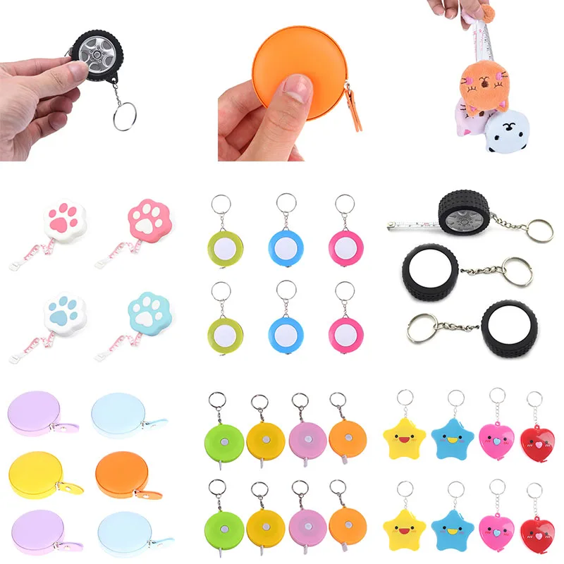 

Portable Tape Measures Retractable Ruler Automatic ABS Flexible Children Height Measuring Roll Tape Tailor Sewing Measuring Tool