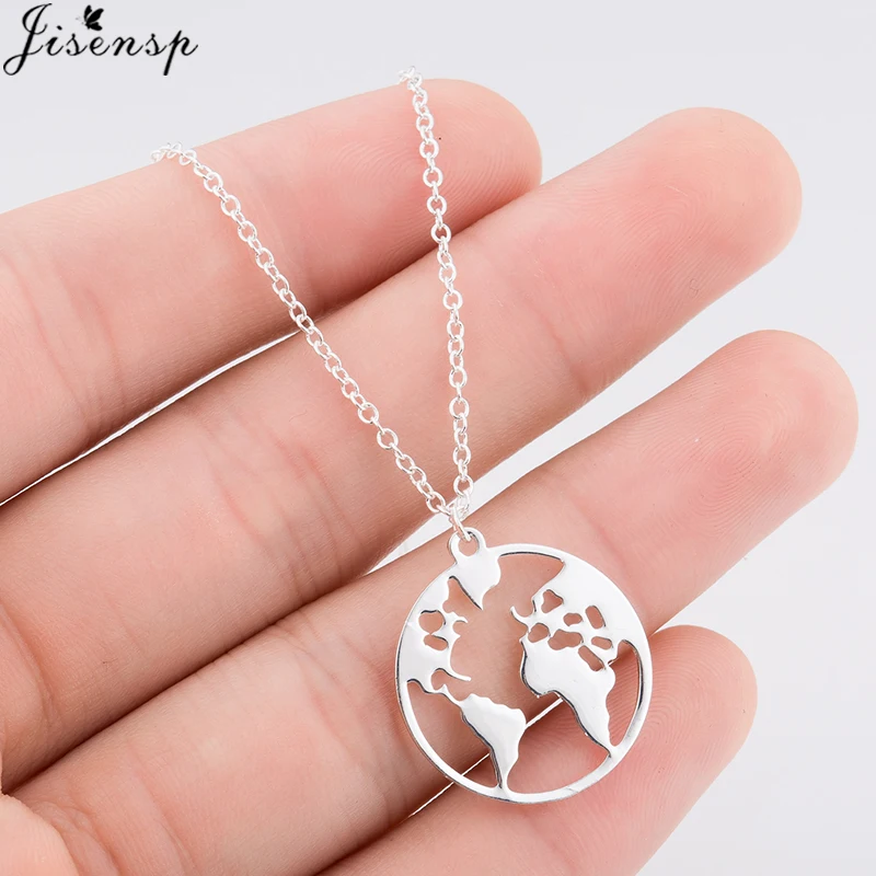 Изящное винтажное оригами женское ожерелье с подвеской в виде глобуса из