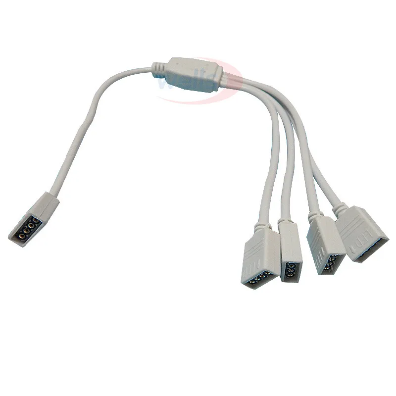 1 шт. RGB разъем 4 контактный кабель от до 2/3/4 Светодиодная гибкая лента гнездовой