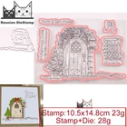 Рождественские теплые пожелания прозрачные штампы и штампы для дверей и окон Скрапбукинг Новое поступление 2021 рождественские металлические штампы режущие штампы