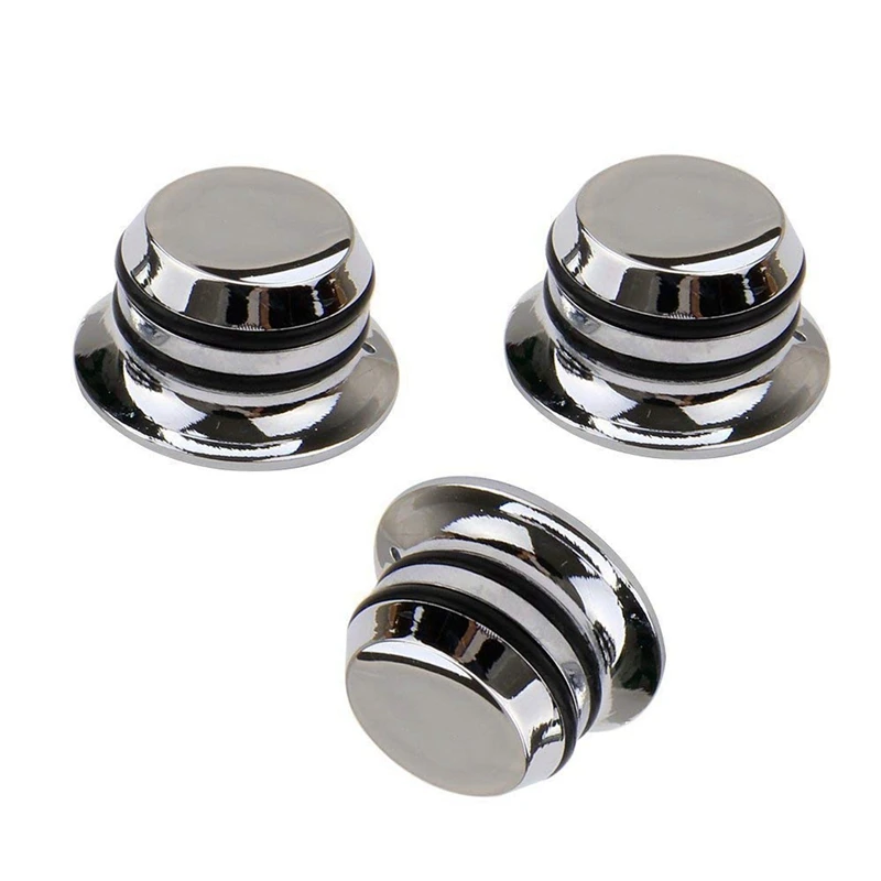 

3Pcs Guitar Metal Top Hat Tone Tuning Knobs & 1 Set Bridge Double Locking System Pulled Electric Guitar String Bridge