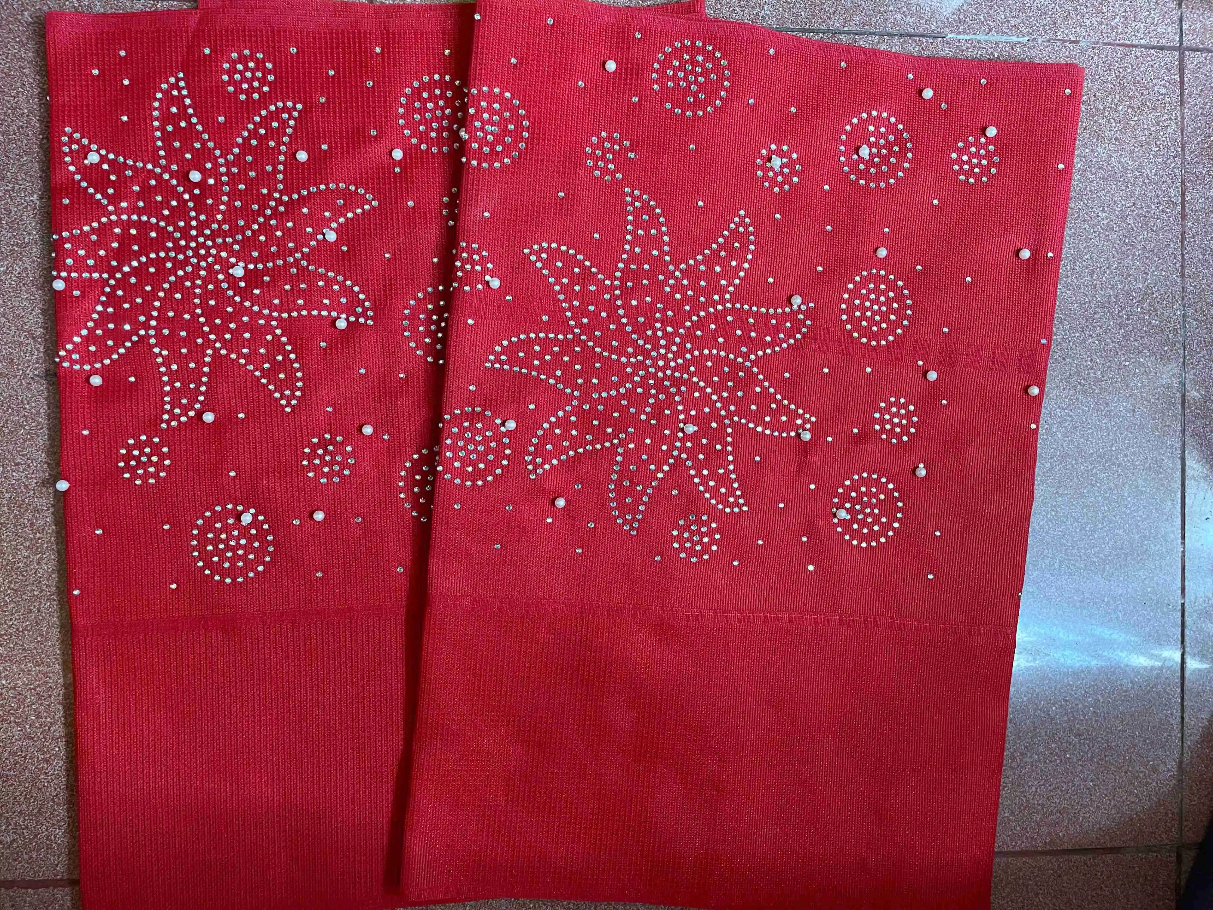 Последний дизайн африканские нигерийские модные камни бусины aso oke gele головной