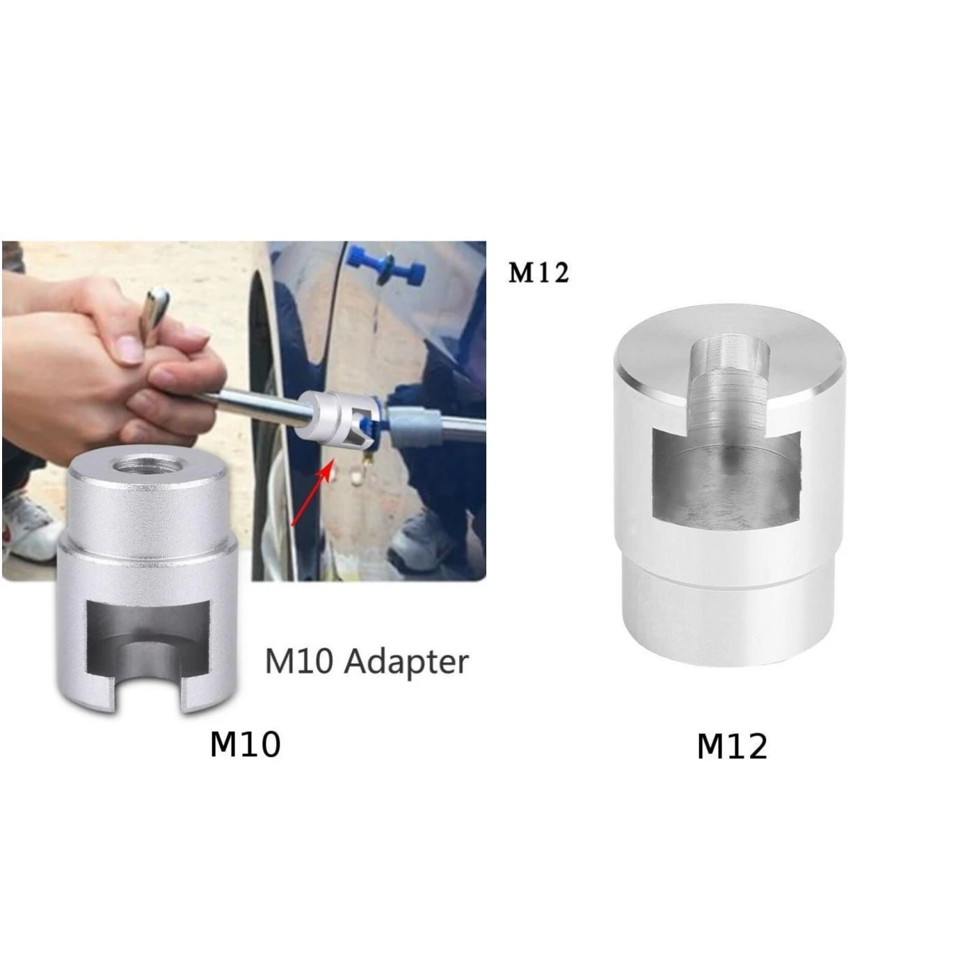 Подъемник вмятин ремонтный адаптер молоток из алюминиевого сплава серебряные