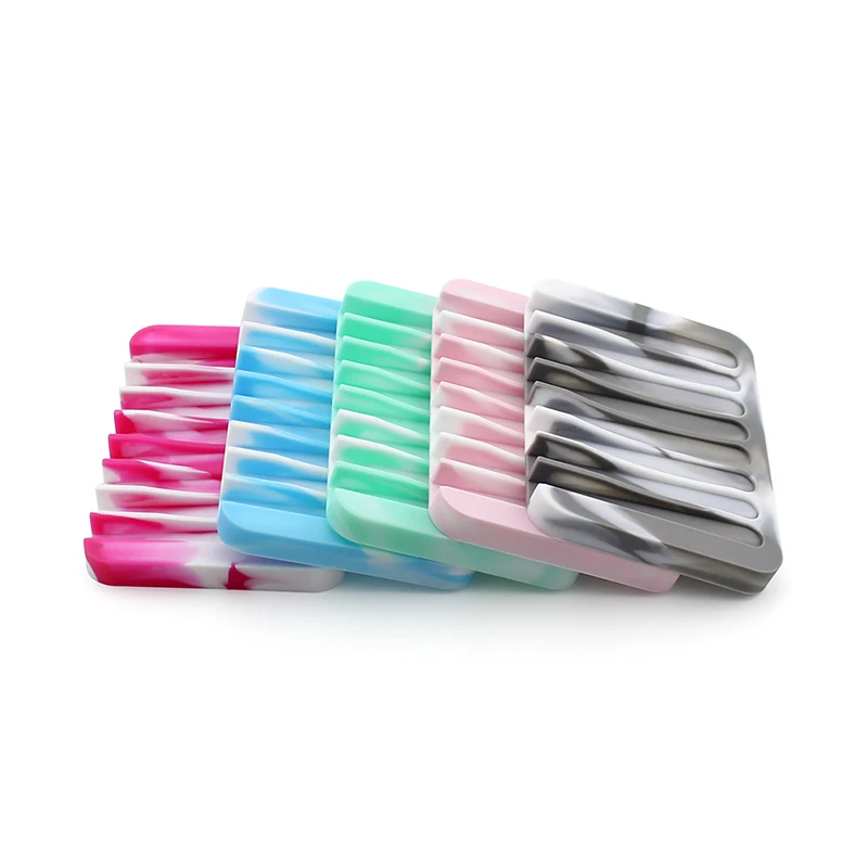 Камуфляжный силиконовый держатель для мыла нескользящий коврик сливная коробка