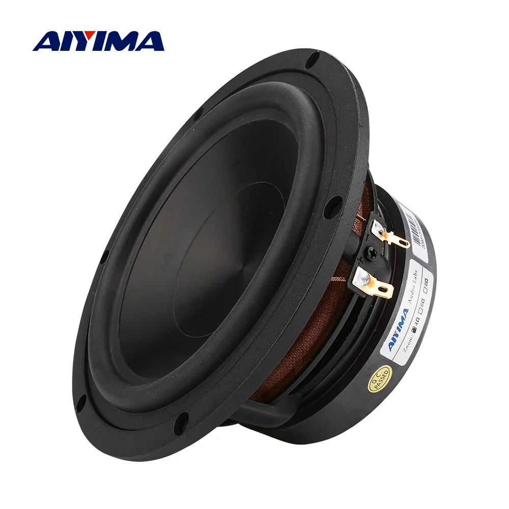 

AIYIMA 6.5 inch Midrange Bass Woofer Audio Speaker 4 8 Ohm 100W Aluminum Ceramic HIFI Bookself Loudspeaker DIY Home Theater 1PC