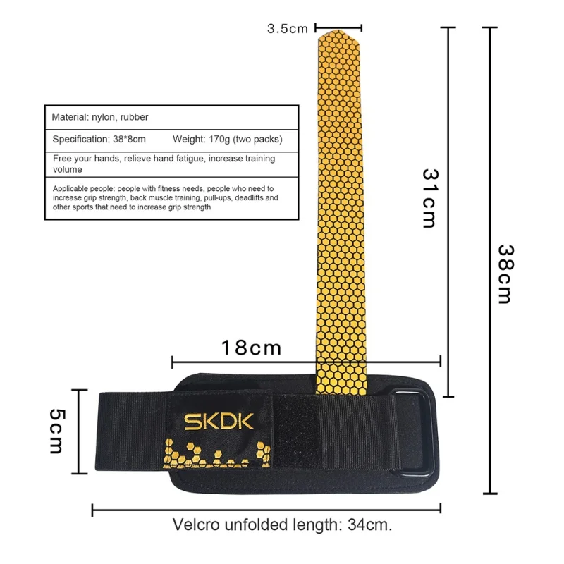

2Pcs Fashion Sport Hand Wrist Brace Bar Support Gym Strap Belt Sports Wrist Support Belt Weight Lifting Building Barbell Bracer