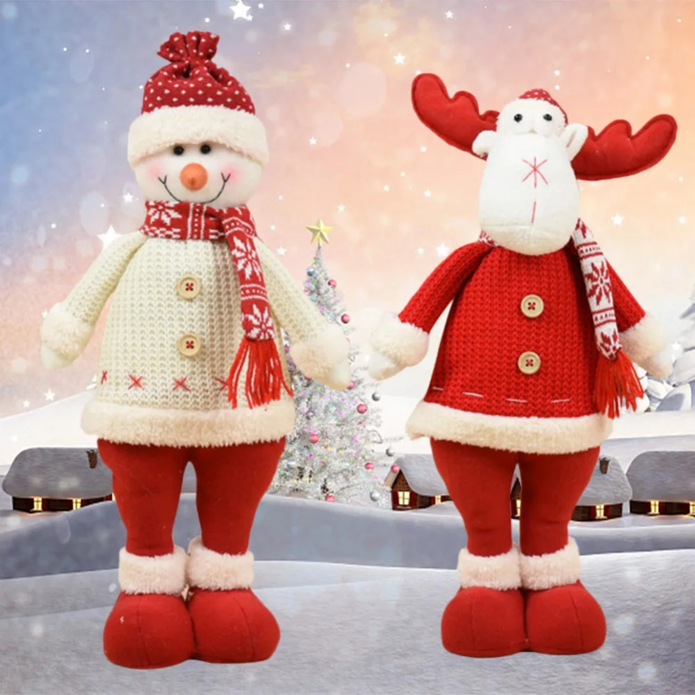 Рождественские куклы ручной работы украшения для старика снеговика лося висячие