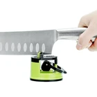 Точилка для ножей, инструмент для заточки, легко и безопасно затачивать кухонные ножи шеф-повара, присоска точилка для ножей, с присоской