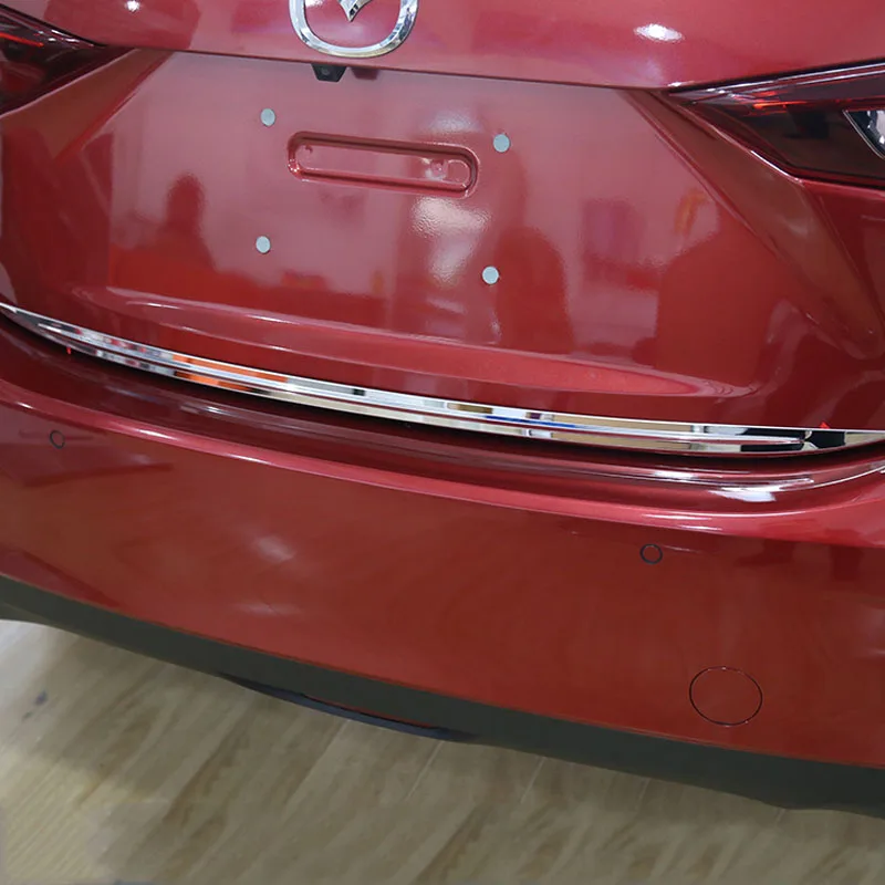 Для Mazda 3 Axela Sedan 2014-2018 задняя багажная дверь из нержавеющей стали отделочная лента