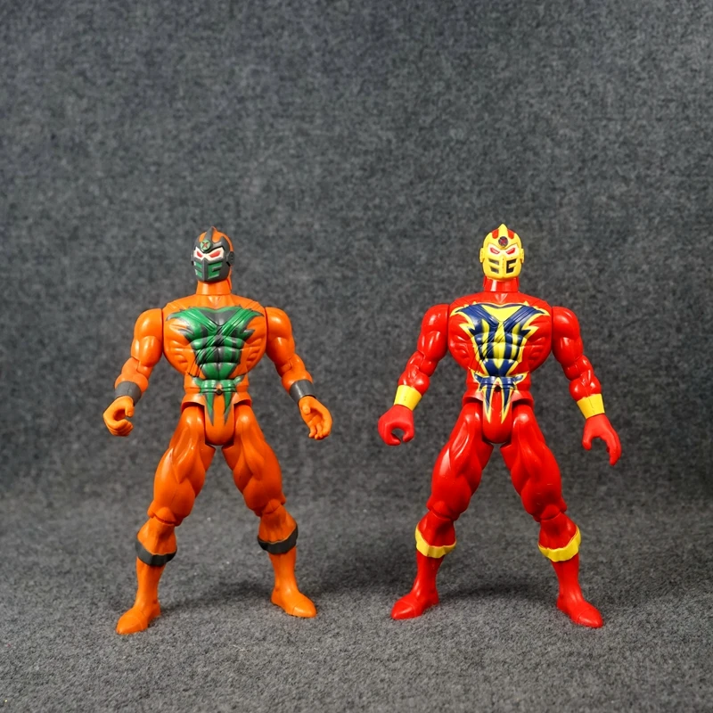 

NINJA Orange and Red Joints Movable Action Figure Ornament Model Children Toys