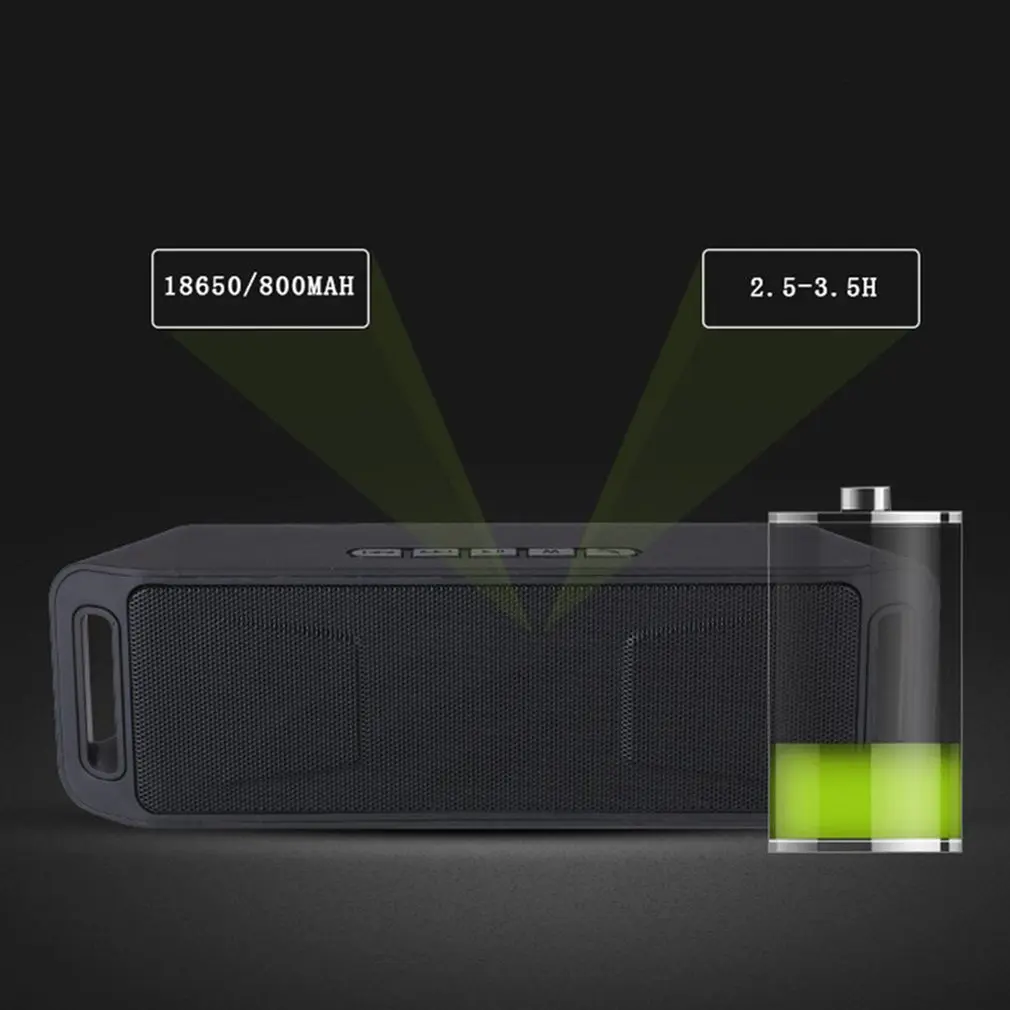 SC208 беспроводной открытый динамик двойной мини портативный сабвуфер компьютер