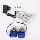Блок управления детектором утечки воды с 2 клапанами DN15 и 4 кабелями датчиков для системы сигнализации защиты от перелива