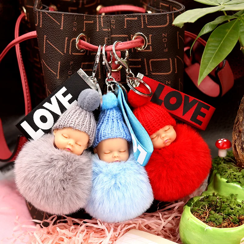 

10 шт./лот вечерние свадебные сувениры Baby Shower свадебный сувенир Спящий ребенок с любовью на поясе, брелки для ключей, подарок для вечерние гос...