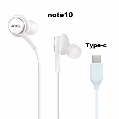 Наушники samsung AKG EO IG955, 3,5 мм/type c, наушники-вкладыши с микрофоном, проводная гарнитура для смартфонов samsung Galaxy note10 S10 S9 S8 S7 S6 huawei - Цвет: note10 Type c white