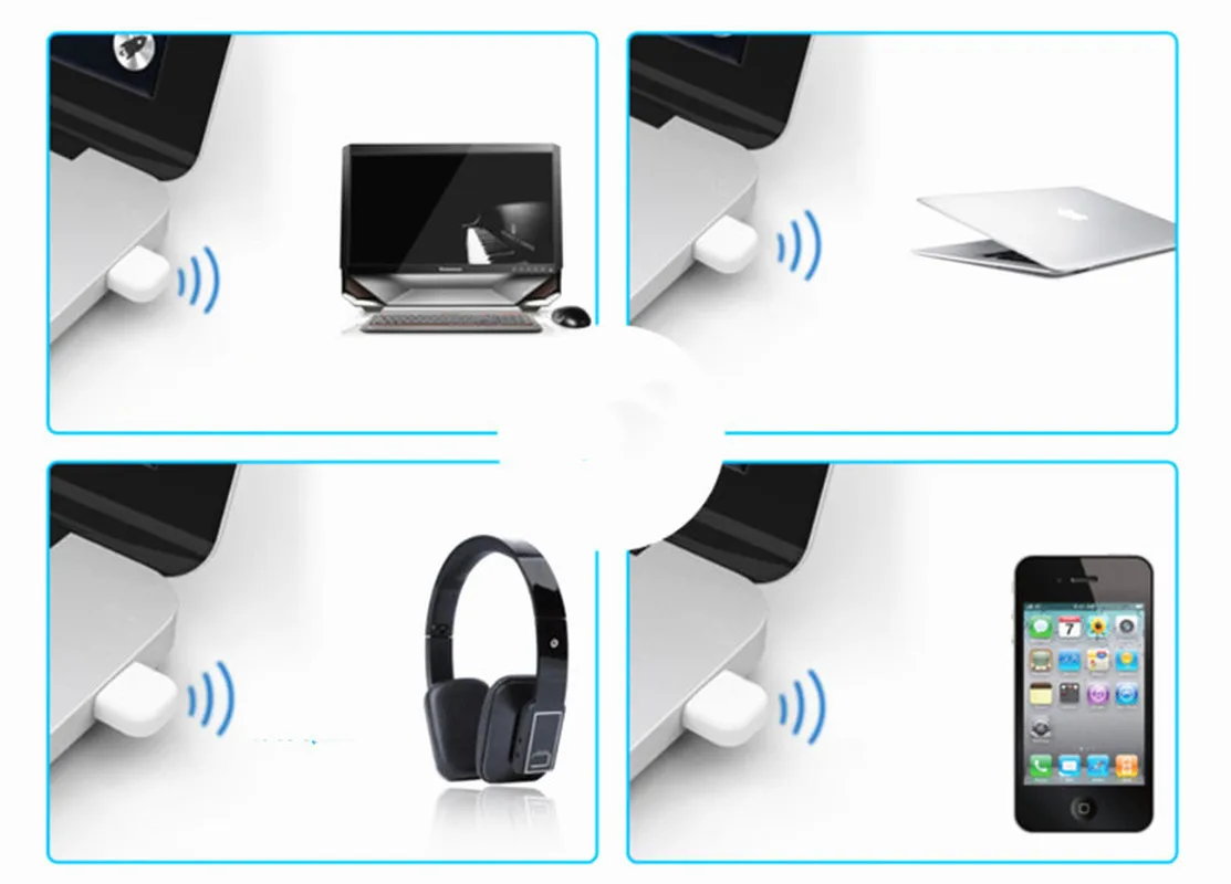 1 шт. беспроводной usb-адаптер Bluetooth 4,0 Bluetooth ключ Музыкальный звуковой приемник Bluetooth передатчик для компьютера ПК ноутбука