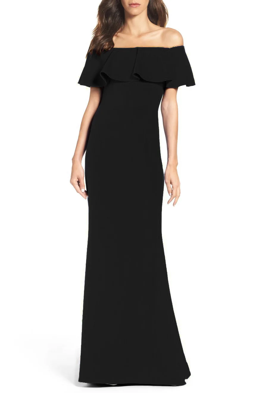 Вечерние платья Русалка Bateau длина до пола открытая спина Свадьба Гость