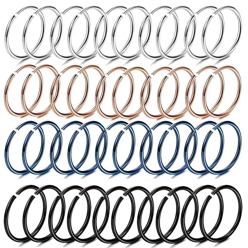 

Модные ювелирные изделия для тела 10 дюймов, кольцо для носа из нержавеющей стали, ювелирные изделия для пирсинга тела в стиле панк