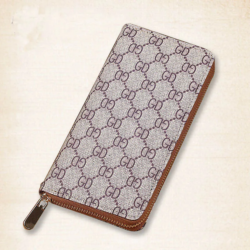 Женский кошелек GD модный ретро на молнии Европейский и американский большой
