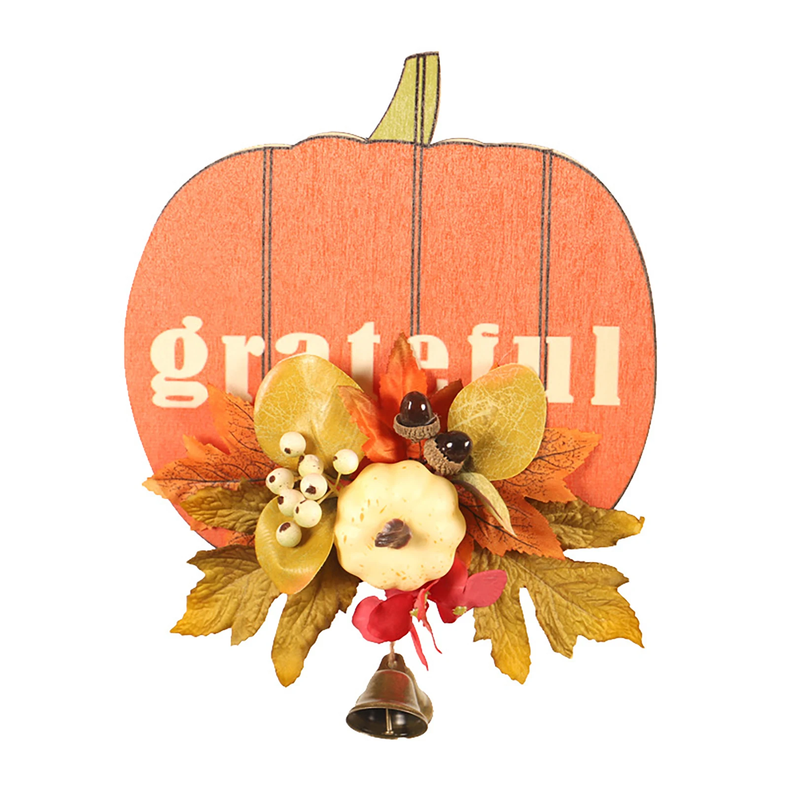

Pumpkin Bell Maple Leaf Wall Hanging Halloween House Decor Simulation Pumpkin Door Hanging Fall Elements Halloween Door Decor