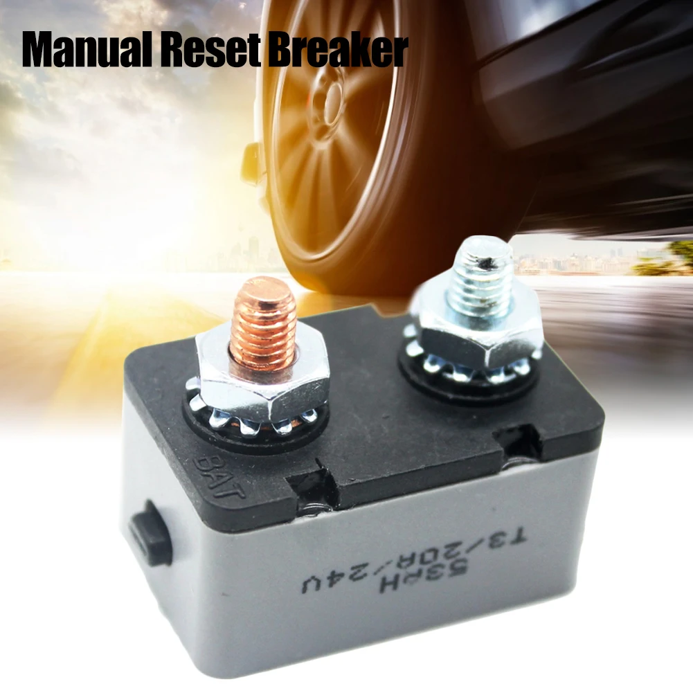 

Автоматический выключатель с ручным сбросом на 50 А, предохранитель с двойной батареей, Прочный Автоматический выключатель с функцией сброс...