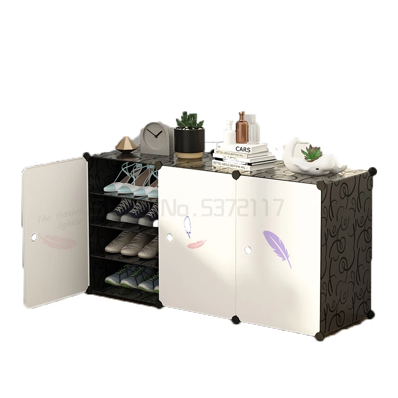 

Простая Стойка для обуви, домашняя дверь, пылезащитный шкаф, простой современный красивый большой объем, скандинавский шкаф для обуви