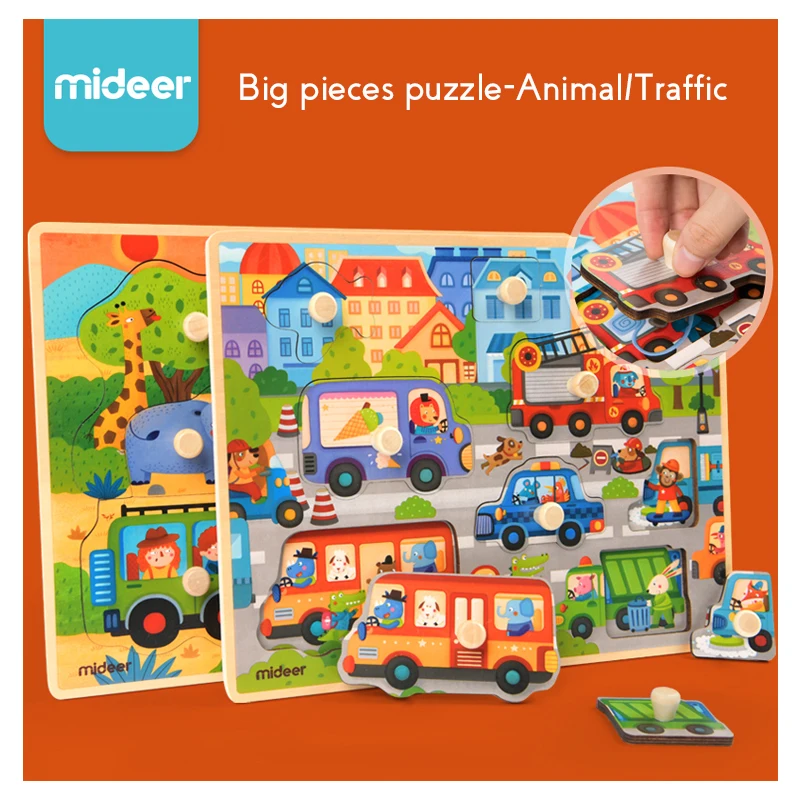 

Детский деревянный 3D-пазл Mideer, деревянная игрушка-пазл, подарок на день рождения