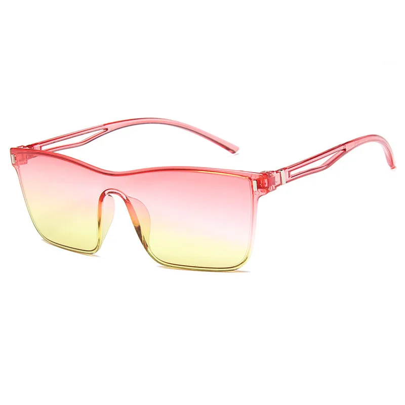 Цельные солнцезащитные очки большого размера с линзами Женские Ретро для мужчин