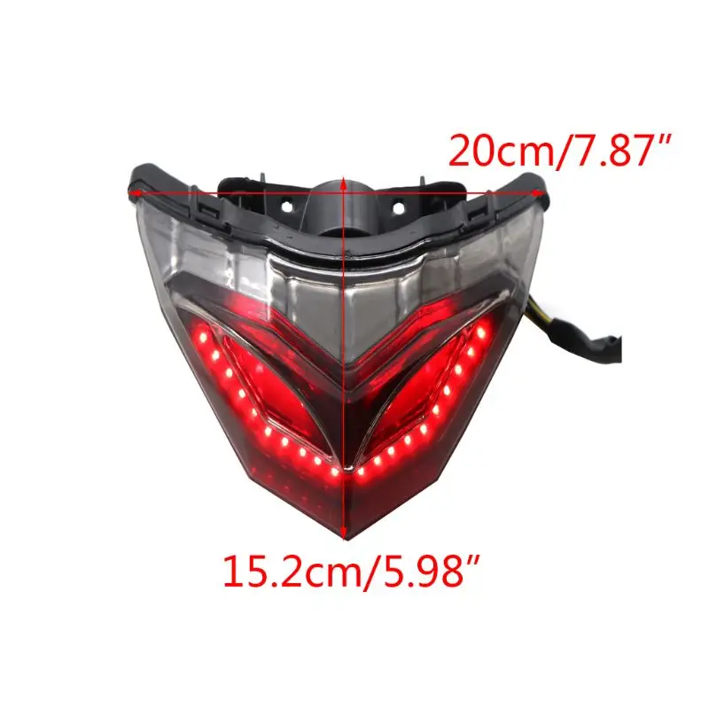 

Motorcycle Accessories LED Rear Tail Light Brake Integrated Turn Signal for Kawasaki Ninja250/300 2013-2017