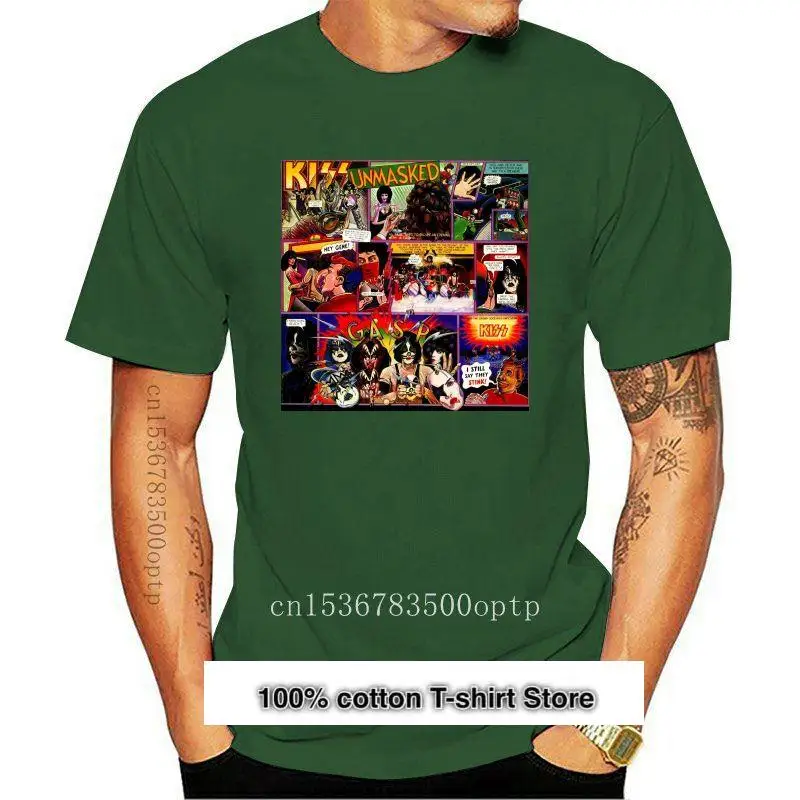 

KISS-camiseta negra 1980 без маскара, рубашки из 100% хлопка с бандой в стиле рок, американский