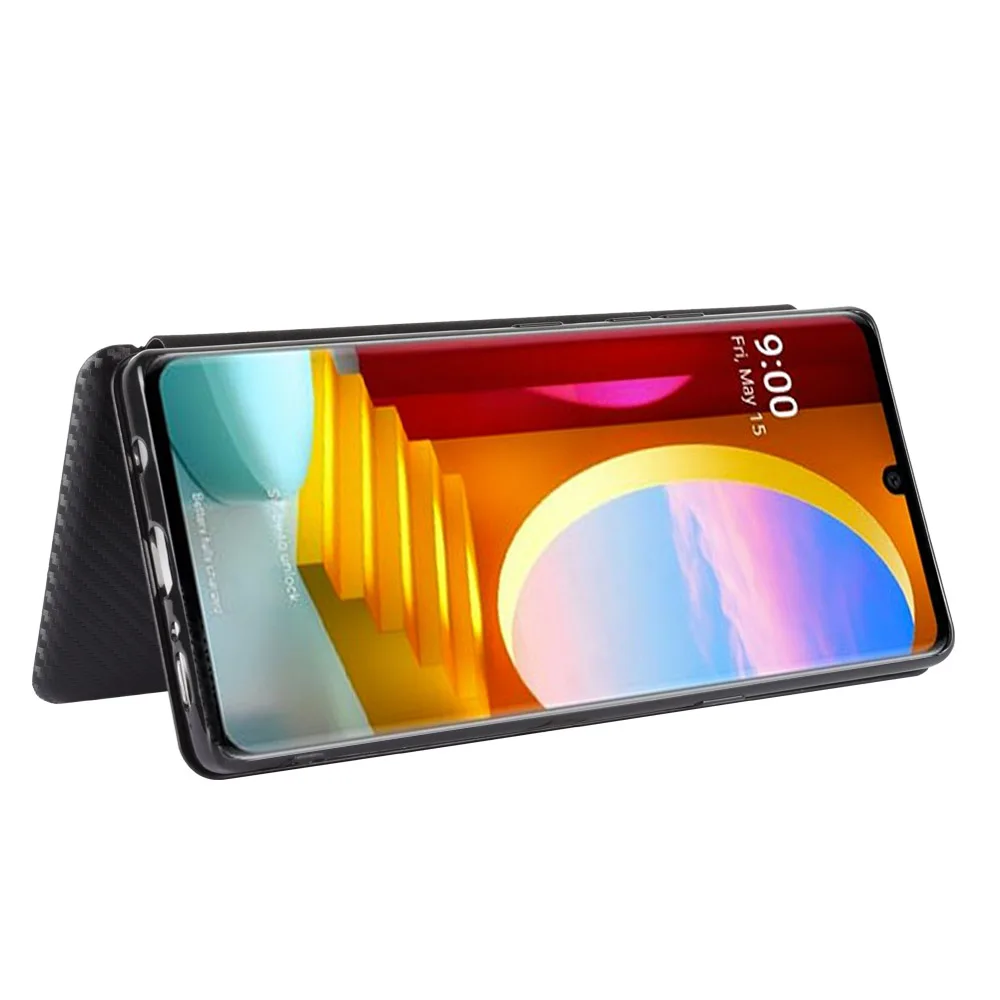 Винтаж углеродного волокна чехол из поликарбоната + ТПУ флип для LG бархат LM G900N