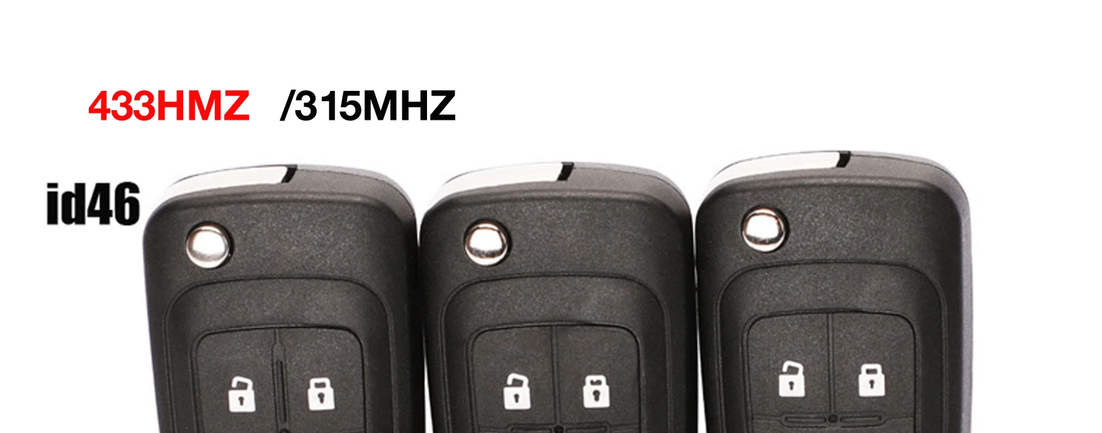 jingyuqin Car Remote Key Suit for Chevrolet Malibu Cruze Aveo Spark Sail 2/3/4 Buttons 433/315MHz Control Alarm Fob