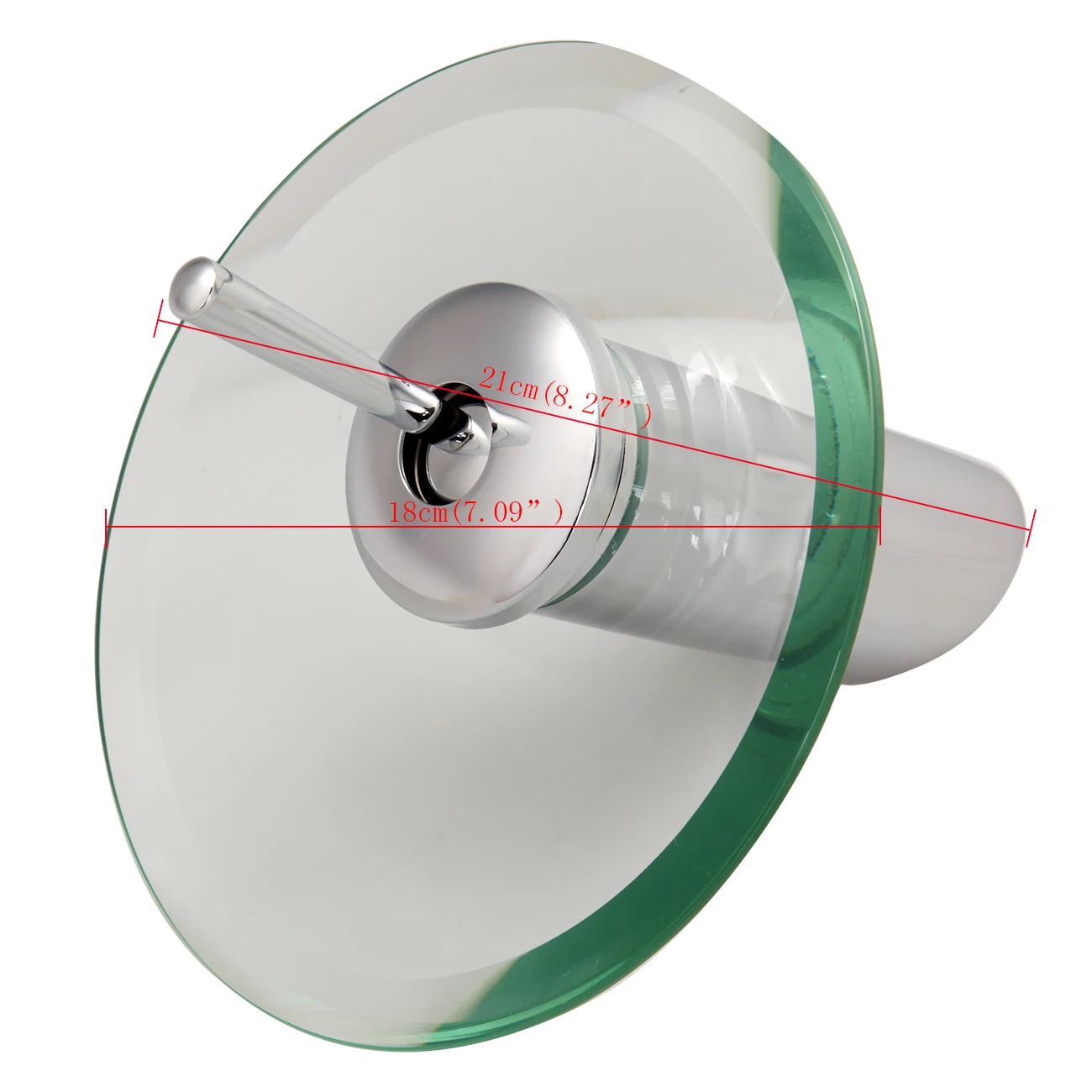 Водопад раковина смеситель кран стеклянный со стеклянным краем Ванная комната с