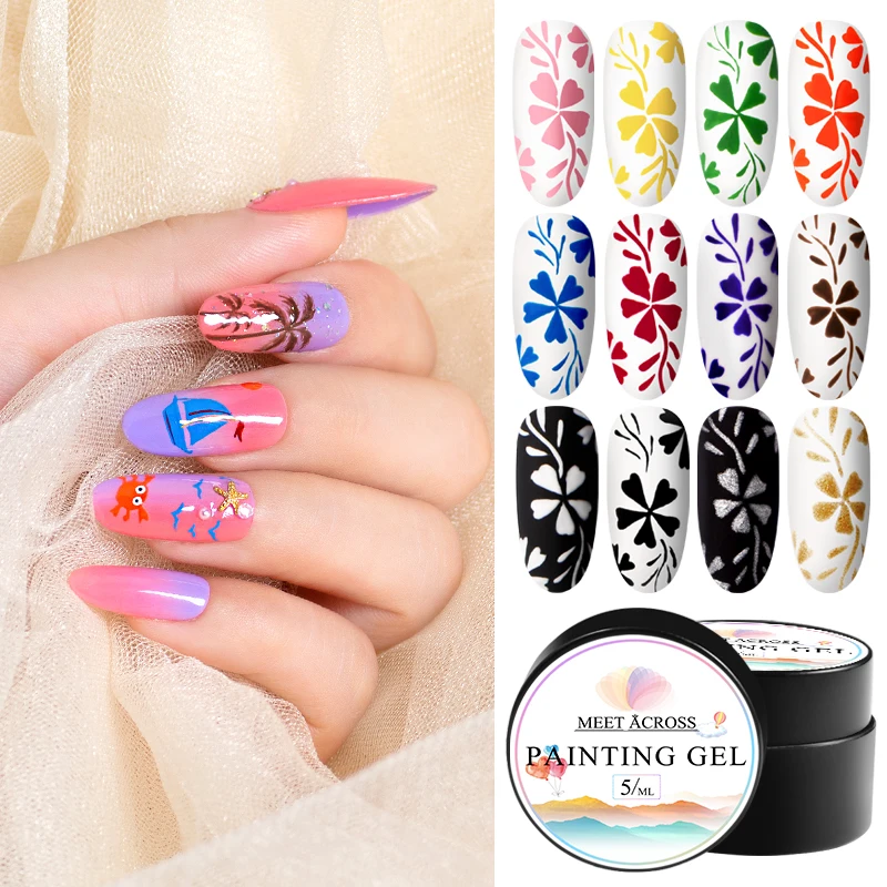 Встречайте через 5 мл проволочный Гель лак для ногтей покраска гель лака потянув