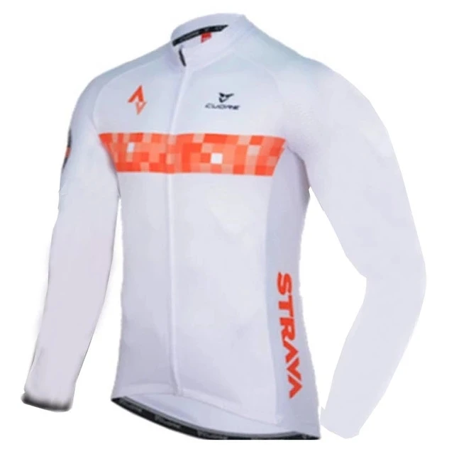 Мужская велосипедная майка Strava, комплект с длинным рукавом, одежда для горного велосипеда, Джерси, Мужская велосипедная одежда, велосипедная одежда, гелевая 1 - Цвет: 16