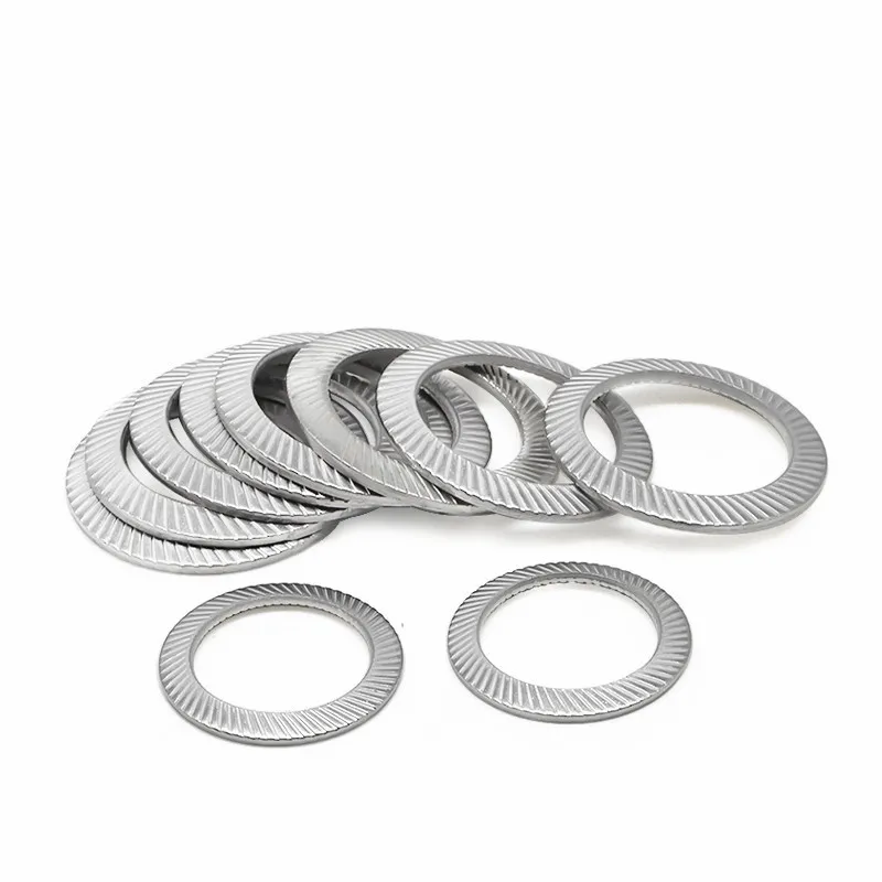 

M2.5 M3 M4 M5 M6 M8 M10 M12 M14 M16 DIN9250 A2-70 304 Stainless Steel Disc Spring Serrated Lock Washer Knurled Elastic Gasket