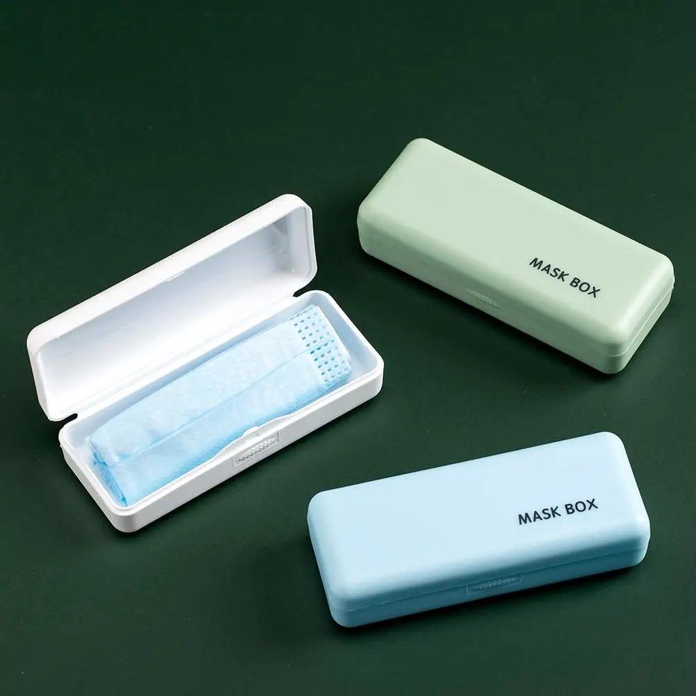 

Одноразовый чехол для маски, портативный пылезащитный контейнер для хранения маски для лица, пластиковый прямоугольный органайзер для пут...