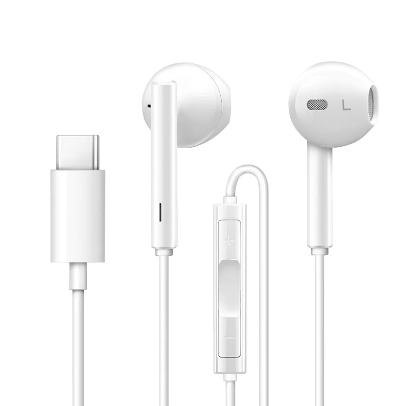 White Huawei классические наушники CM33 в ухо type-C разъемы гарнитура с управлением стерео для телефонов huawei mate 10 P20 Pro Honor 9 10 - Цвет: White