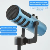 condenser microphone plug and play noise reduction blue live streaming usb microphone for pc