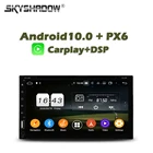 Автомобильный DVD-плеер Carplay PX6, DSP, Android 11,0, 4 Гб + 64 ГБ, GPS, Google RDS, автомобильное радио, USB-диск, AUX, Wi-Fi, Bluetooth 5,0, универсальный